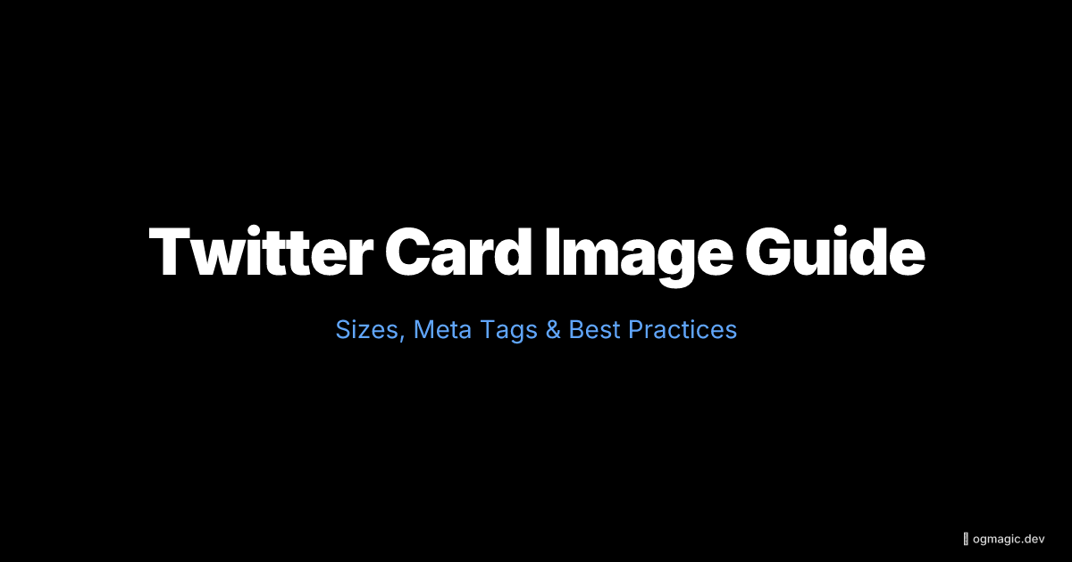 Twitter Card Image Guide