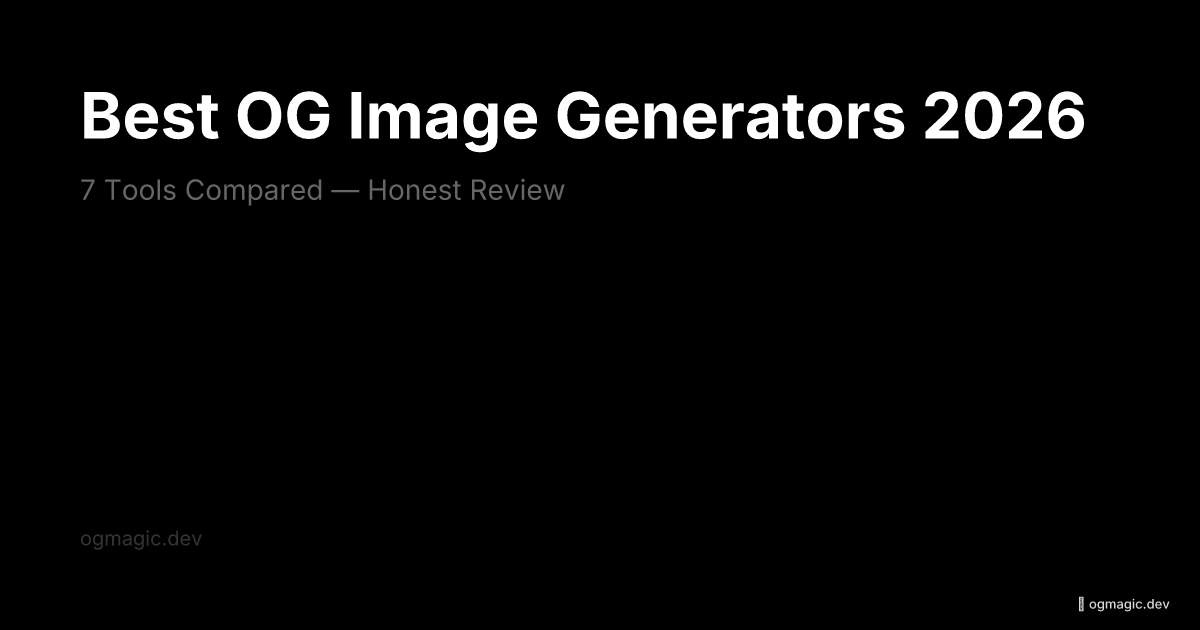 OG image generator comparison