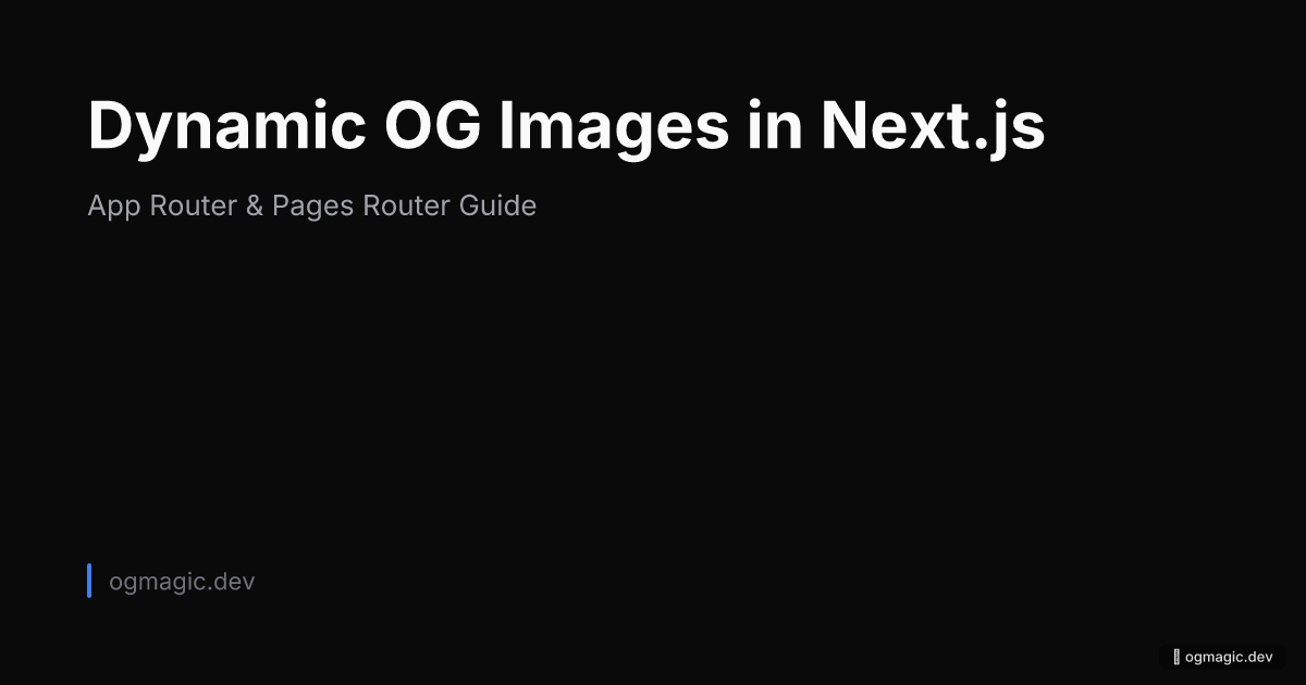 Next.js OG image generation