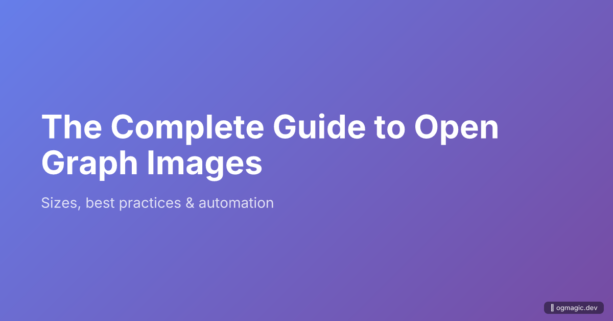 Open Graph image example