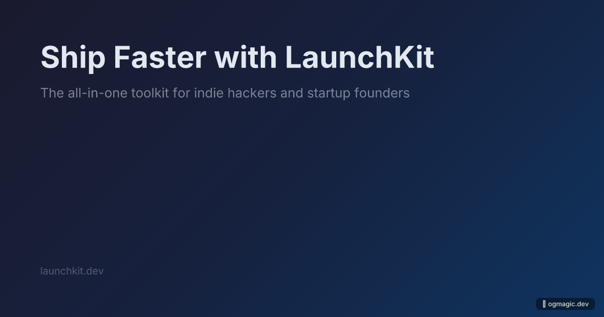 OG image example: SaaS Landing Page