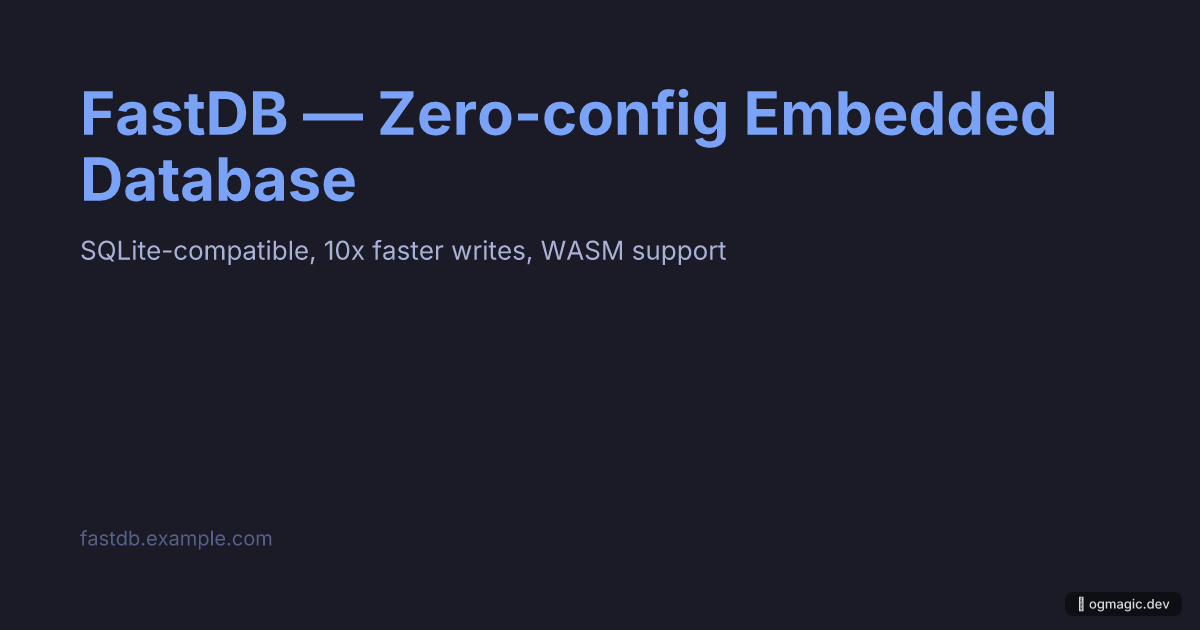 OG image example: Open Source Project