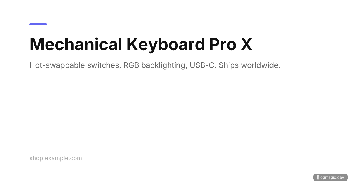 OG image example: E-Commerce Product