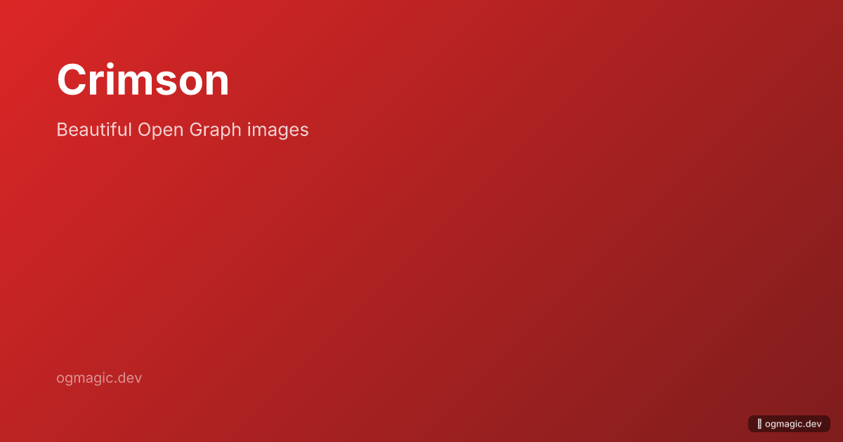 Crimson preview