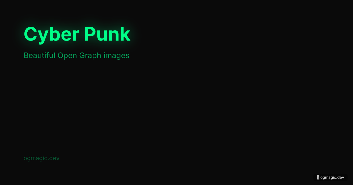 Cyber Punk OG image template