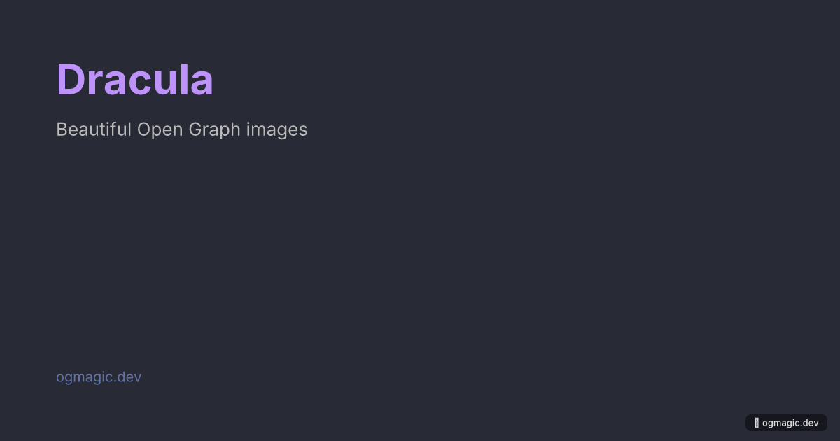Dracula OG image template
