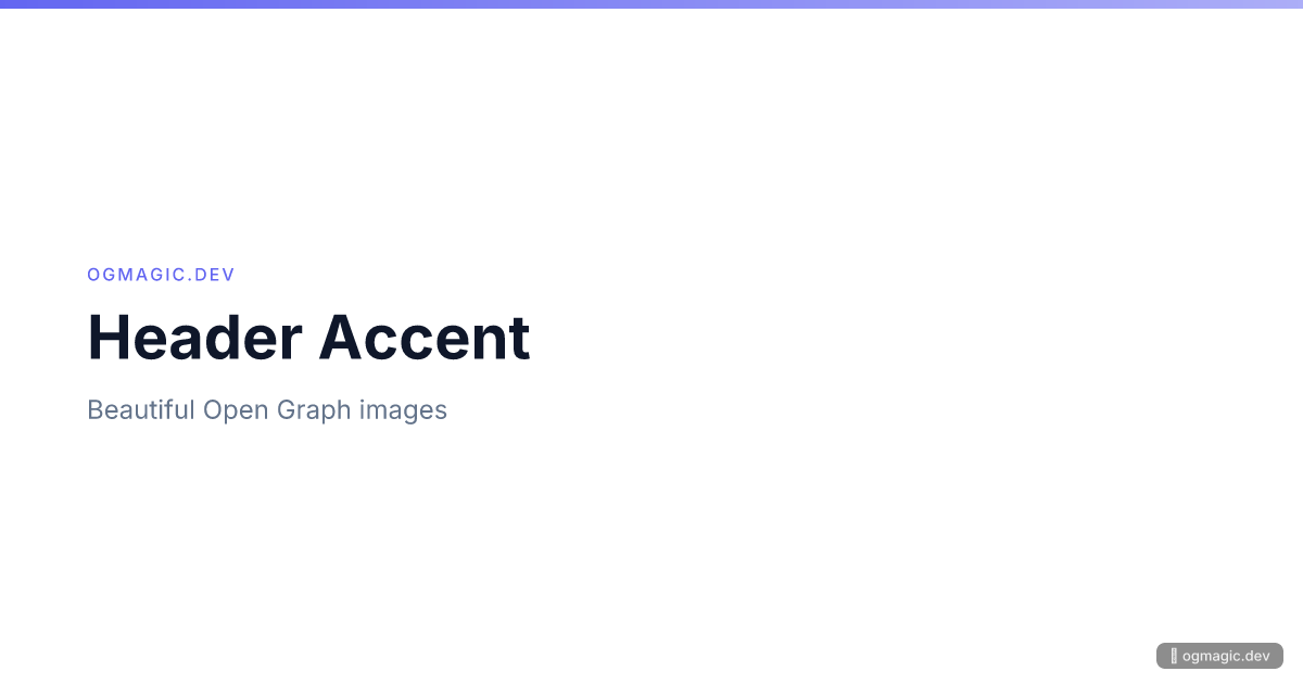 Header Accent preview