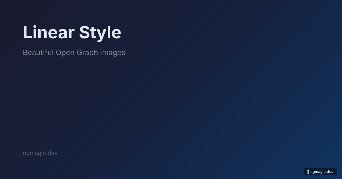 Linear Style preview