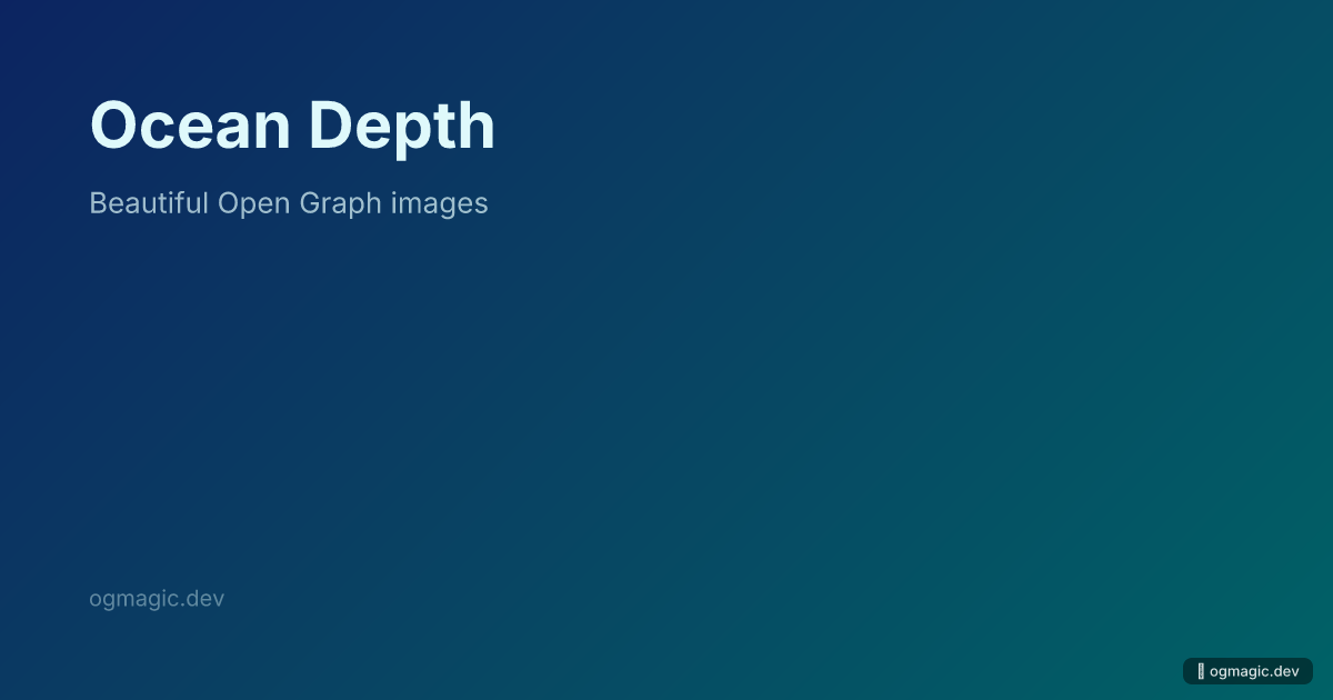 Ocean Depth preview