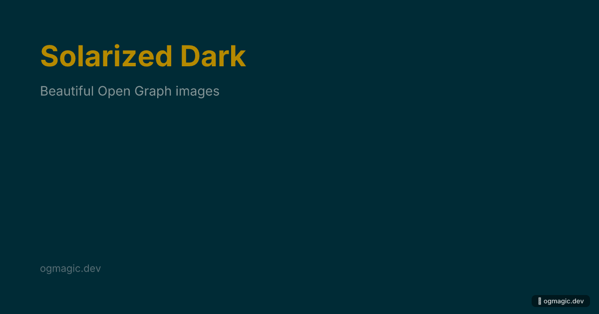Solarized Dark preview