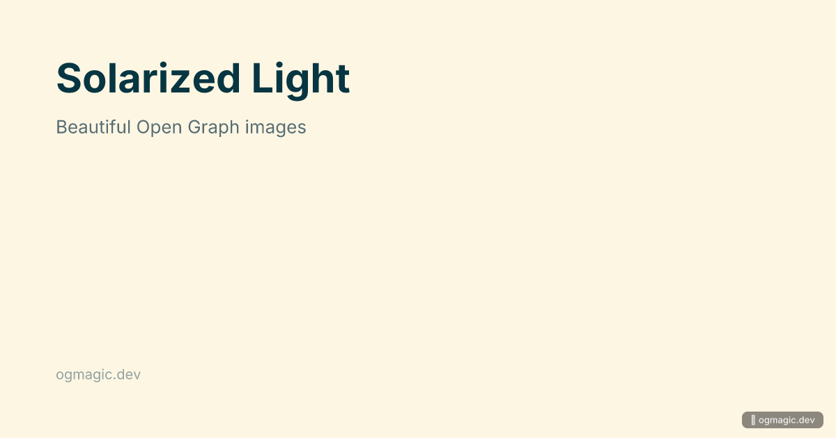 Solarized Light preview