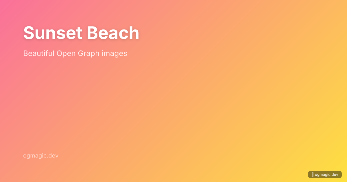 Sunset Beach preview
