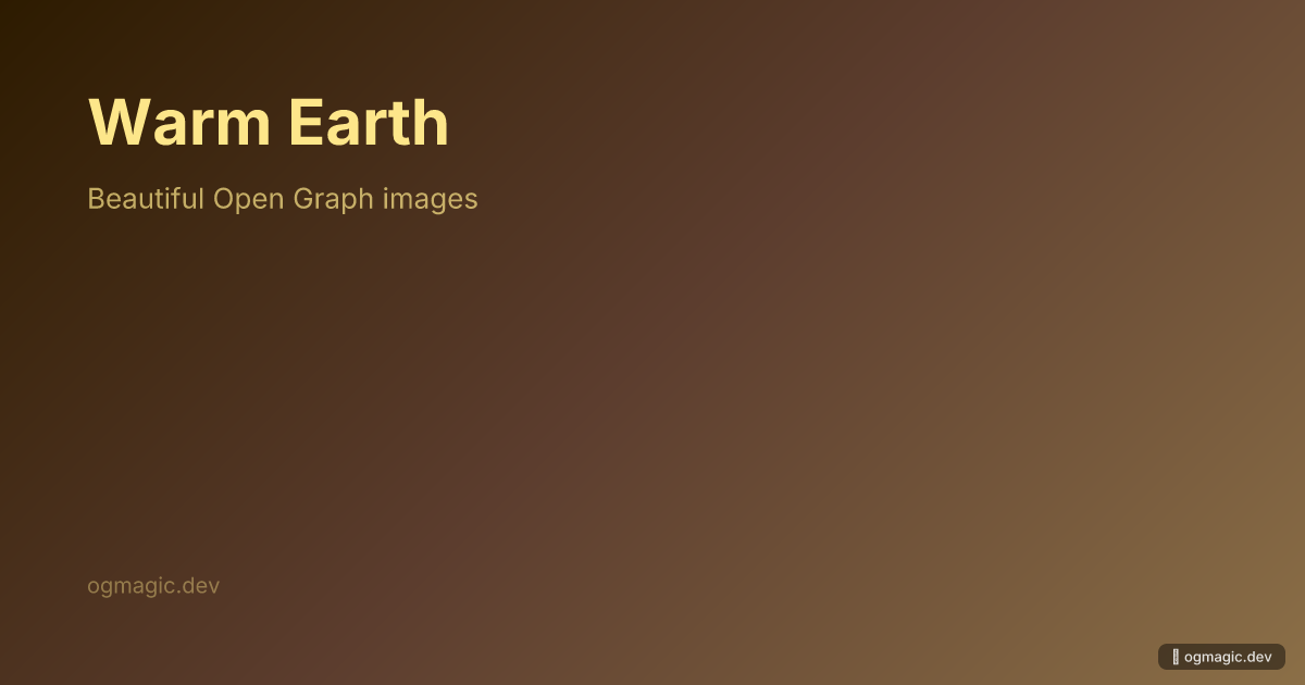 Warm Earth preview